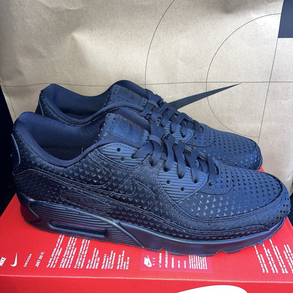 New Nike Air Max 90 Premium Black "Valentine's Day" Ib6606-001 Men Size 13